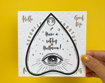 Mini Ouija Board | Letterpressed Halloween Greeting Card