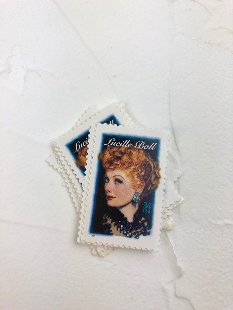 Lucille Ball Postage Stamps 10 Unused Vintage Postage Stamps Etsy