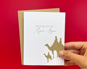 Feliz Die De Los Reyes | Letterpressed Spanish Christmas Greeting Card