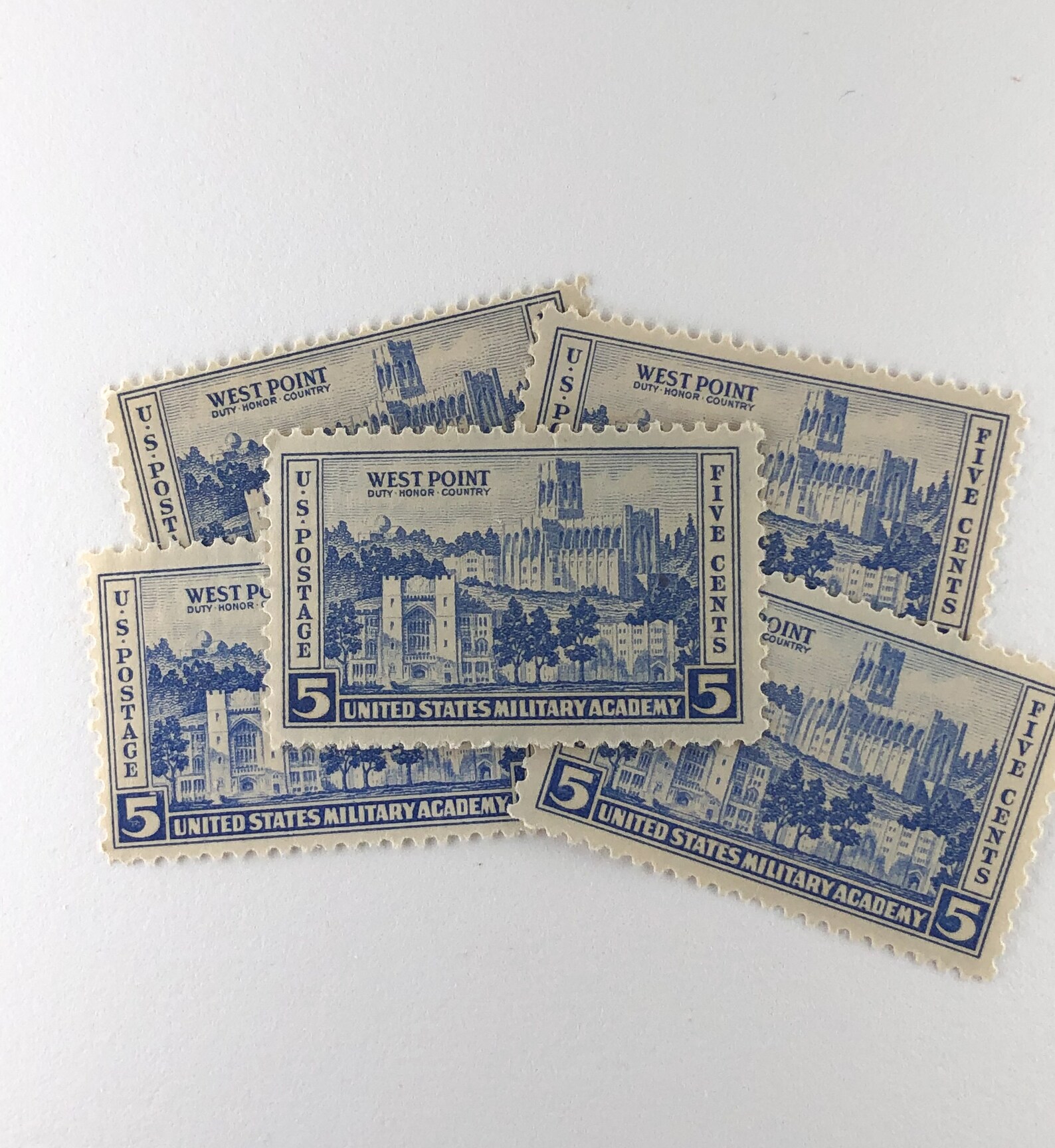 West Point Stamps 10 Unused Vintage Postage Stamps 5 Cents - Etsy