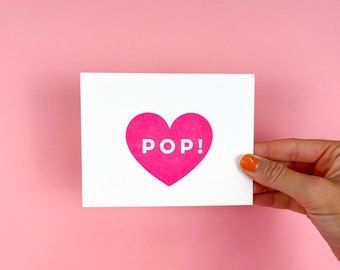 Heart Pop | Letterpressed Stationery