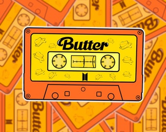BTS Beurre Cassette Autocollant