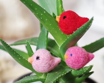 Felted Mini Bird, Handmade Spring Decor