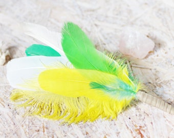 Goose, Ostrich, Pelican, Rooster feathers smudge fan_witchcraft_shaman_wiccan_pagan_altar tools
