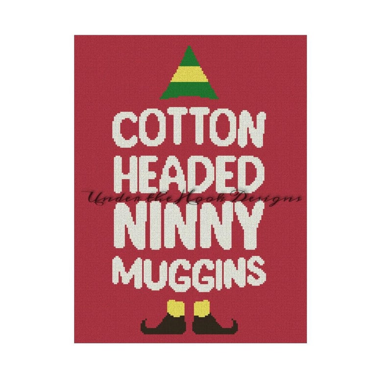 SC C2C Elf Crochet Graphgan Pattern Cotton Headed Ninny Muggins Pattern DC Instant PDF download