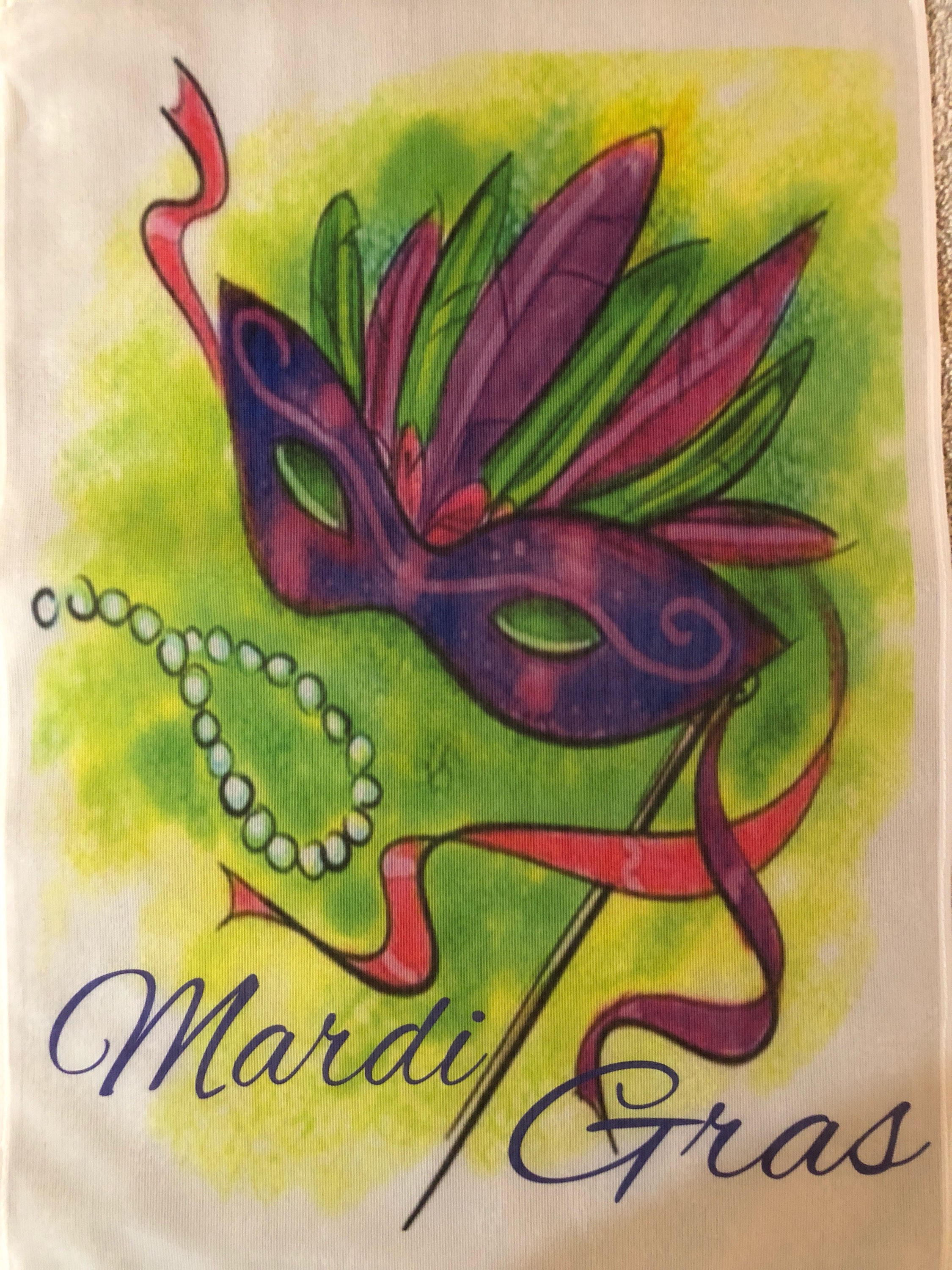 mardi gras garden flags