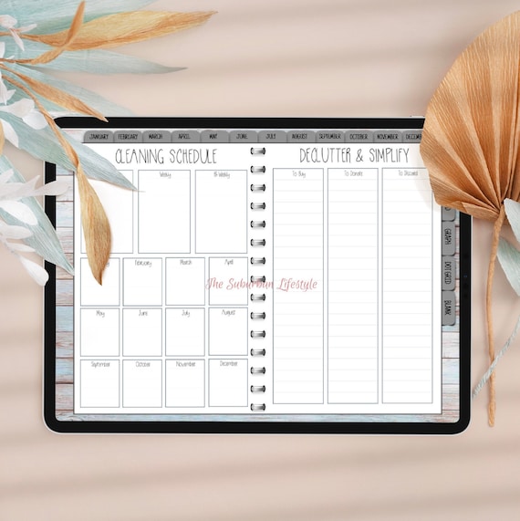 Cleaning Planner and Purchase/Purge List Digital Planning Insert (Printable)