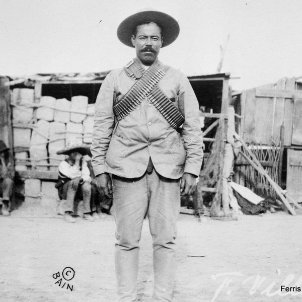 Pancho Villa - Mexican Decor - Mexico History - Mexican Photo - Mexico Art - Southwestern Art - Wall Art - Man Cave - History