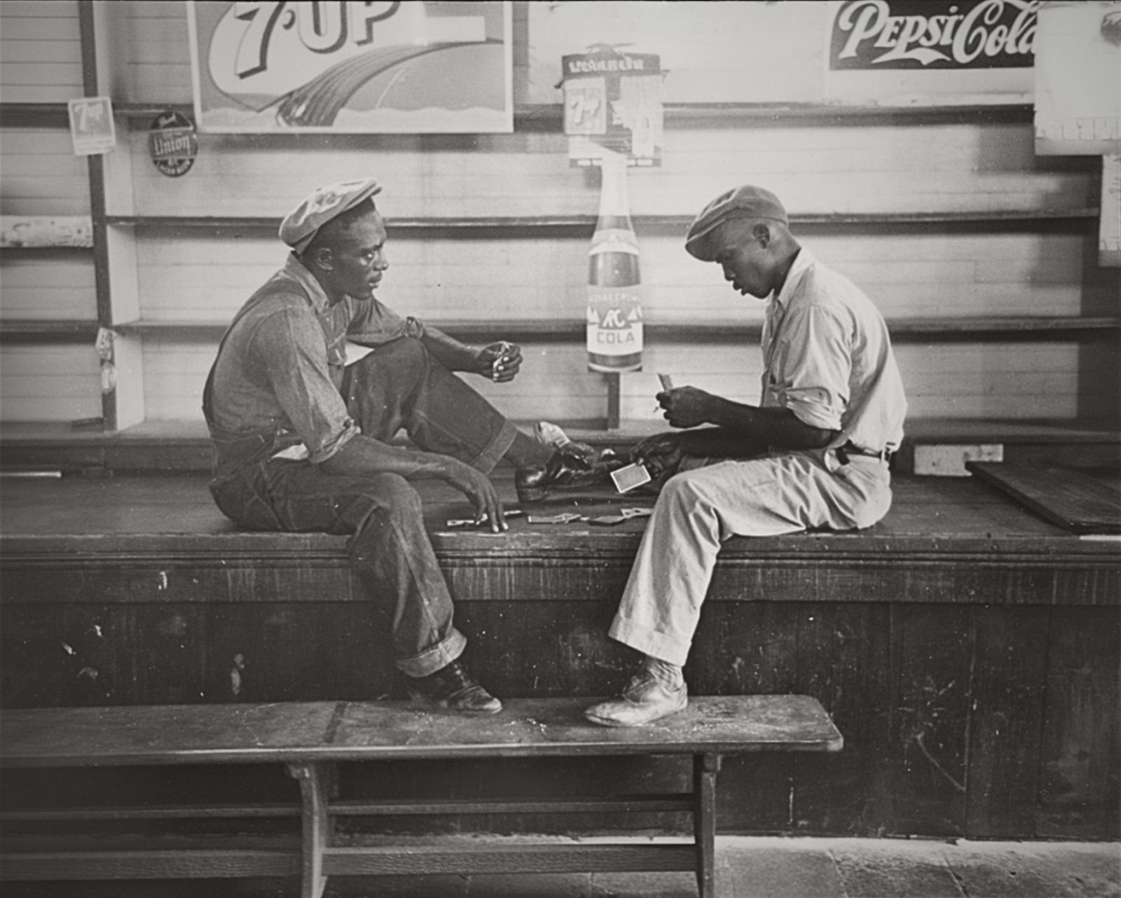 1940s Black American Card Players Photo: Vintage History Print - Etsy