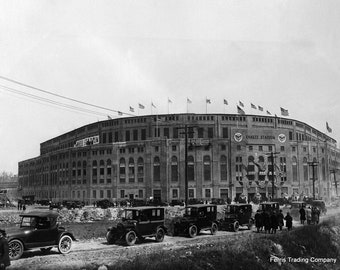 Vintage Yankee Stadium Opening Day Photo: 1923 MLB Art Print