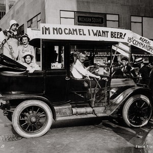 Repeal Prohibition Parade Bar Decor 1930s Vintage Photo Speakeasy Wall Art