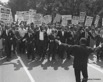 MLK 1963 March on Washington Print: Black American Civil Rights Art