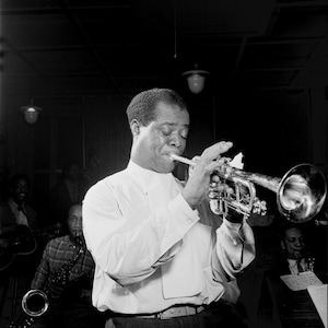 Louis Armstrong - Vintage - Photograph -Jazz - Musician - Singer - Trumpet - Photo - Print - New Orleans - Harlem - NYC Vintage