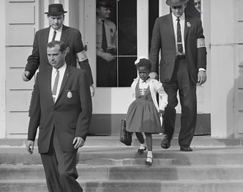 Ruby Bridges Photo Black Girl Art African American Woman Gift Black History Wall Art Prints Black Decor Feminism Gift DIGITAL DOWNLOAD