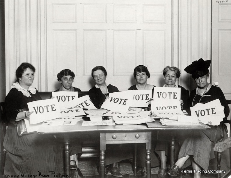 Women Vote Voting Rights Suffrage Photo Civil Etsy