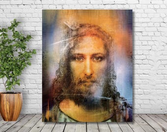 Shroud of Turin Print: Jesus Christ Holy Face, Religious Wall Art