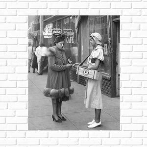 African American Gum Girl - Harlem, NY - 1940s - African American Wall Art - Black Wall Decor Art - Black History Month Photo