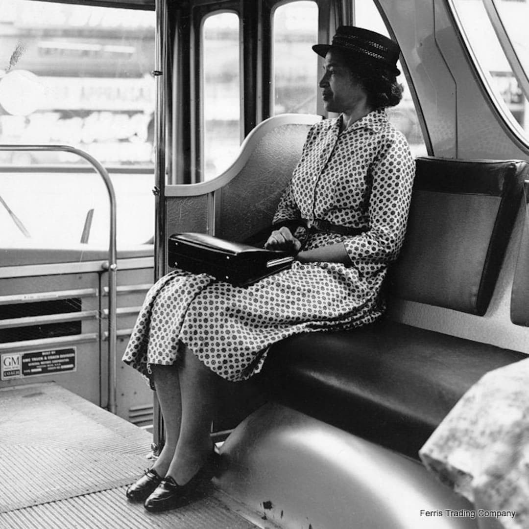 Rosa Parks 1960 Photograph: Montgomery Bus Boycott Print - Etsy