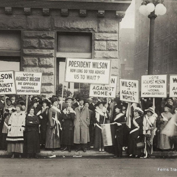 Women Suffrage - Photo - Protest - Voting Rights - Civil Rights - Equal Rights - Photograph - Print - History - Historic - Wall Art - Decor