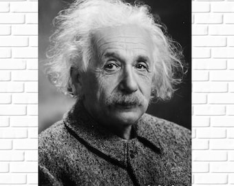 Albert Einstein Photo Print: Physicist Portrait, Wall Art