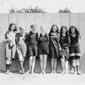 Vintage Bathing Suits Beach Decor Photo Summertime - Etsy