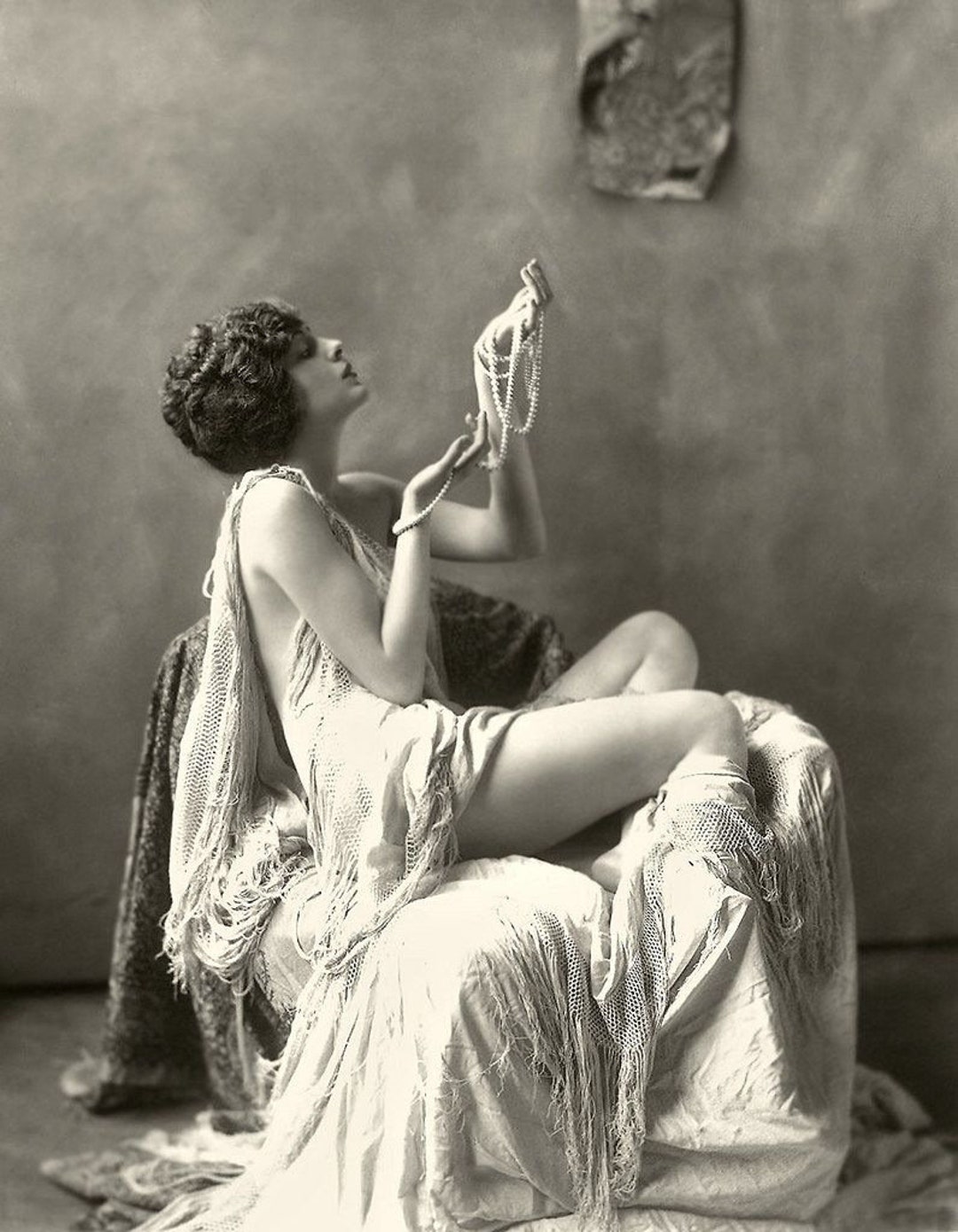 Vintage Photo Lingerie Woman Picture Flapper 1920s Sexy pic