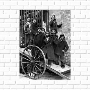 Vintage Photo of Harlem Children in the 1930s, Black Art, African American Wall Art, Black Decor, Civil Rights, New York City Wall Art