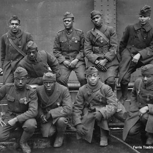 Harlem Hellfighters WWI Photo: African American Soldiers, 1919
