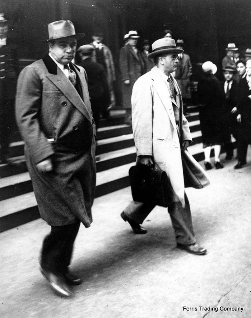 Al Capone 1931 Photo Leaving Court Tax Evasion Mafia Etsy