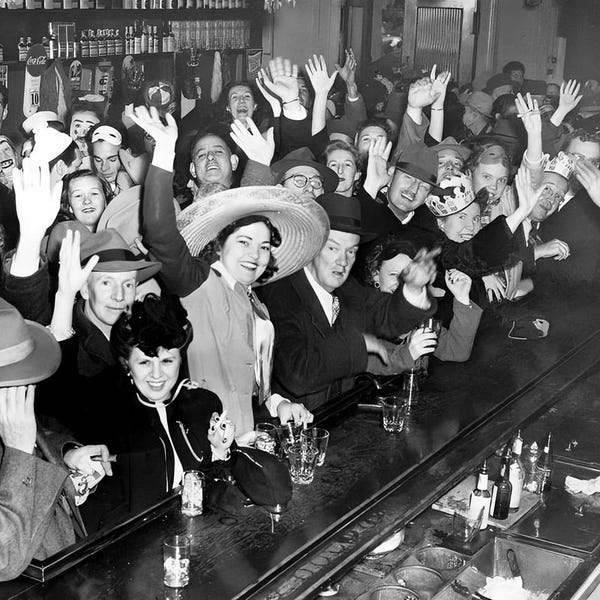 Prohibition Repeal Photo: 1930s Speakeasy Bar Celebration Print