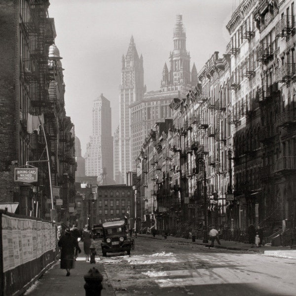 Henry Street - Manhattan - 1930 - New York City - Vintage - Photo - History - Photograph - Art - Photography - Empire State - Print - NYC