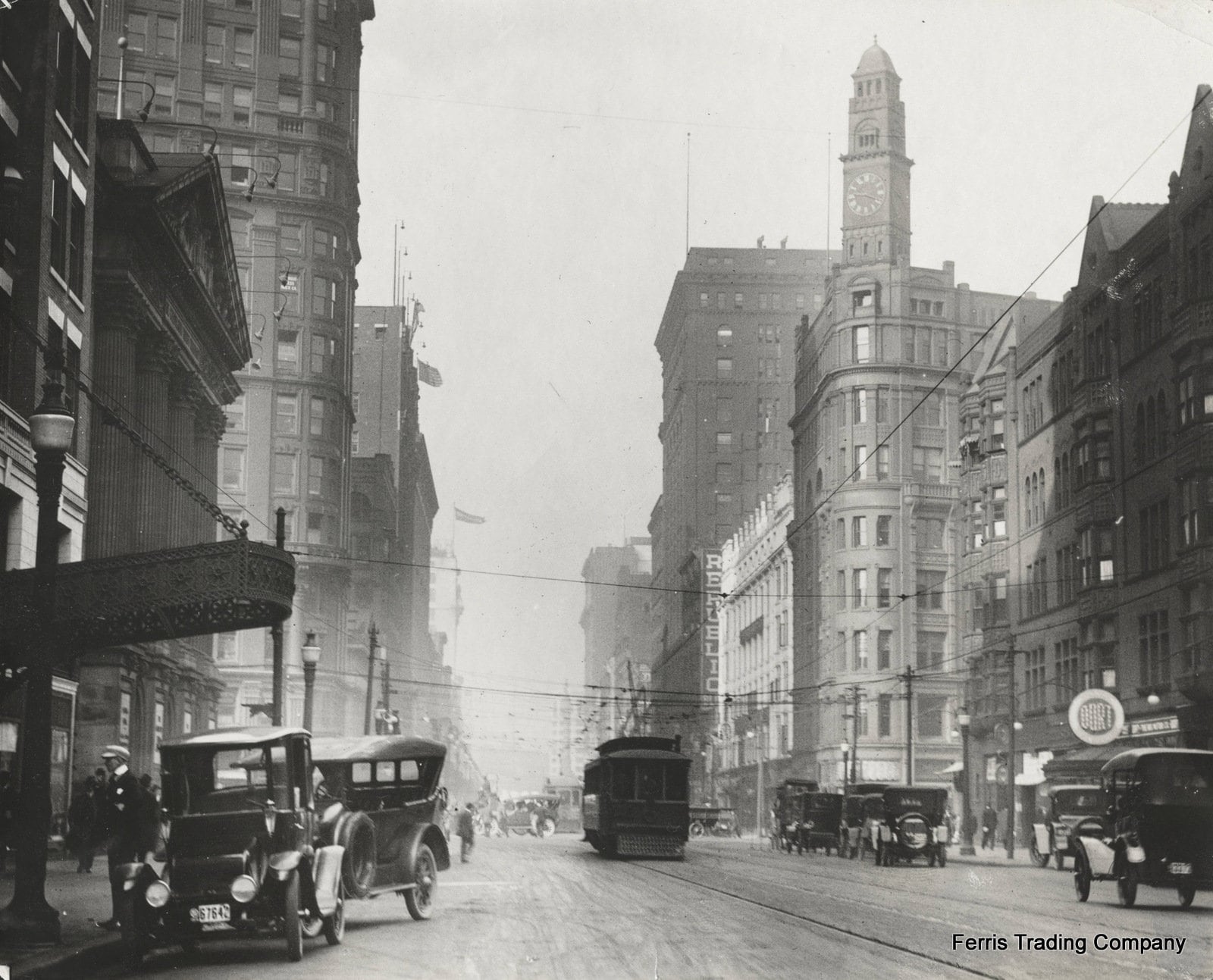 Cleveland Euclid Avenue Photo 1918 Ohio Photograph image
