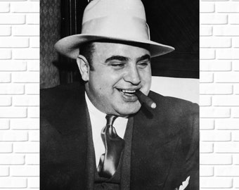 Al Capone - 1930s - Photo - Chicago - Photograph - Speakeasy - Picture - Mafia - Photo Vintage