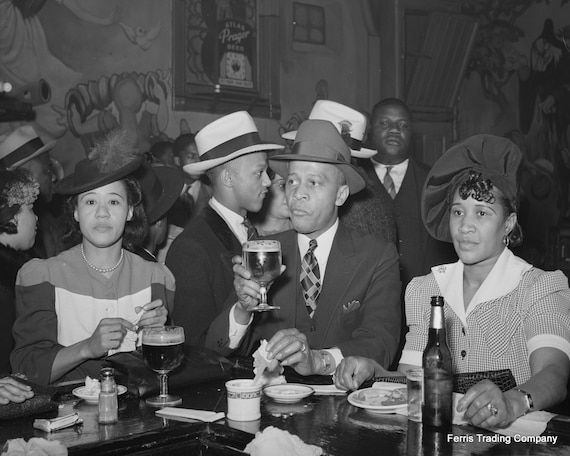 African American Photo Harlem 1940s Beer African | Etsy