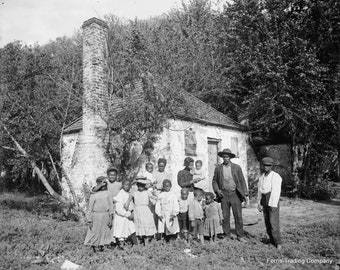 African American Family - Photo - 1907 - Savannah - Georgia - Photograph - Print Vintage