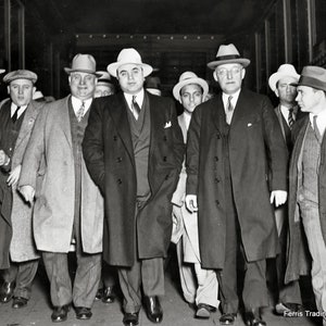 Al Capone - 1931 - Leaving Court - Photo - Tax Evasion - Chicago - Mafia - Mobster - Mob - Gangster - Prohibition - Bootlegging - Wall Art