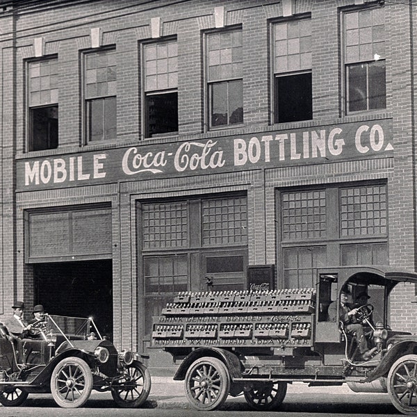 Coca Cola Photo - Mobile, AL - Coca Cola Collectible - Coca Cola Print - Vintage Coca Cola - Coca Cola Advertising - Coca Cola Sign