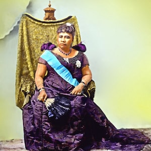 Hawaiian Wall Art Decor Queen Liliʻuokalani Hawaii Wall Art