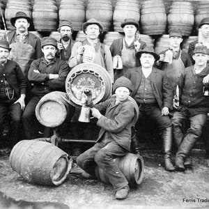 Brewers - 1918 - Beer - Photo - Marx Brewery - Brewing - Photograph - Print Vintage
