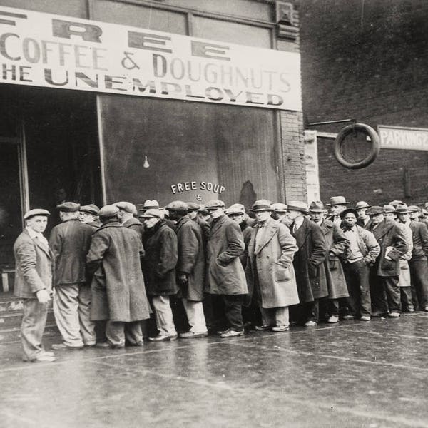 Soup Kitchen - Vintage - Photo - Print - Photograph - Al Capone - Chicago - Great Depression - 1930s - History - Chicago - Soup - Poverty