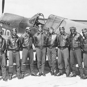 Black Art, Tuskegee Airmen, WWII - Photo - WW2 - African American Art - US Army - Black History - African American - Print