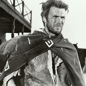 Clint Eastwood Photo, Western Art, Vintage Hollywood, 1964, Clint Eastwood Print, Picture