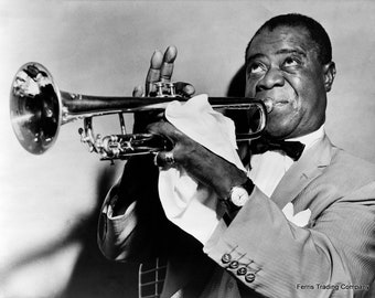 Louis Armstrong - 1953 - Photo - Jazz Music - Trumpet - New Orleans - Louisiana - Jazz - Legend - Art - Jazz Club - Tavern - Music - Grammy