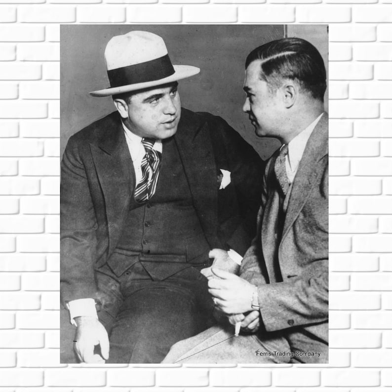 Al Capone 1929 Prohibition Photo Tax Evasion Chicago Etsy