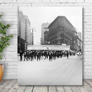 Prohibition Era Bar Decor Art Vintage Speakeasy Wall Art Brewery Pub Decor 1920s Historical Photo