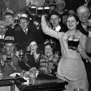 Prohibition Repeal 1933 - Chicago - Illinois - Photo - Vintage - Speakeasy - Photograph - Liquor - Tavern - Bar - Man Cave - Beer - Whiskey