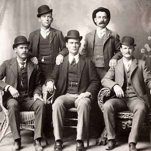 Butch Cassidy & Sundance Kid Photo Print: Fort Worth Five, Wild West Decor