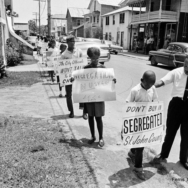 Martin Luther King - Photo - 1960s - Civil Rights - March - St. Augustine - FL - Florida - Protest - Black History - African American