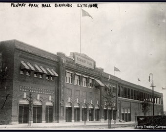 Fenway Park 1914 Photo: Boston Red Sox Ballpark Wall Art Print