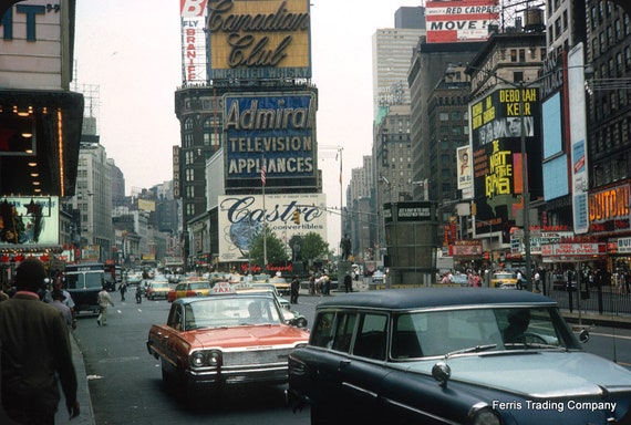Times Square - 1964 - Photo - Kodachrome - Photograph - NYC